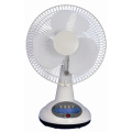 12′′ Rechargeable Table Fan with Light